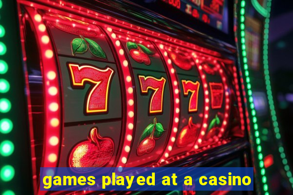 games played at a casino