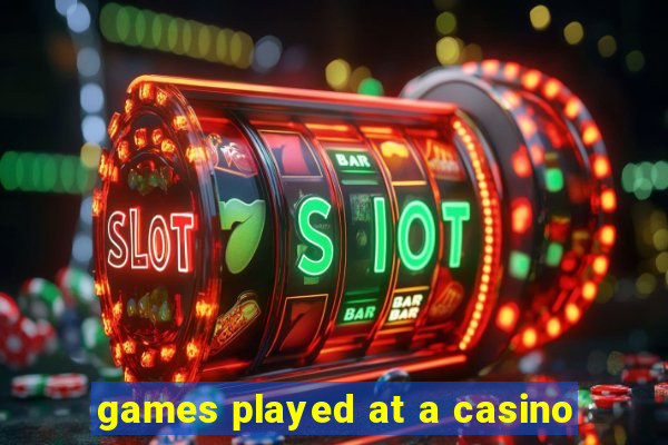 games played at a casino