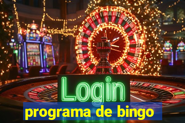 programa de bingo