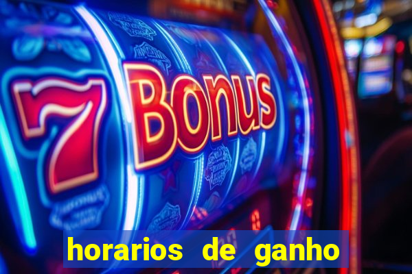 horarios de ganho do fortune tiger