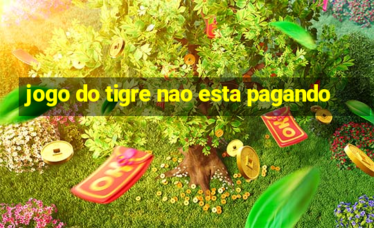 jogo do tigre nao esta pagando