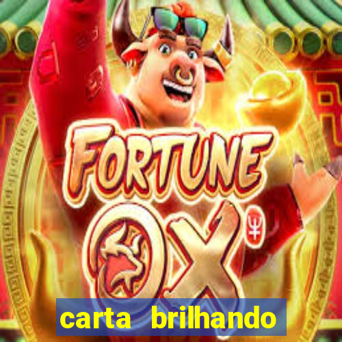 carta brilhando fortune tiger