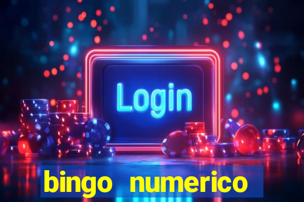 bingo numerico educa??o infantil