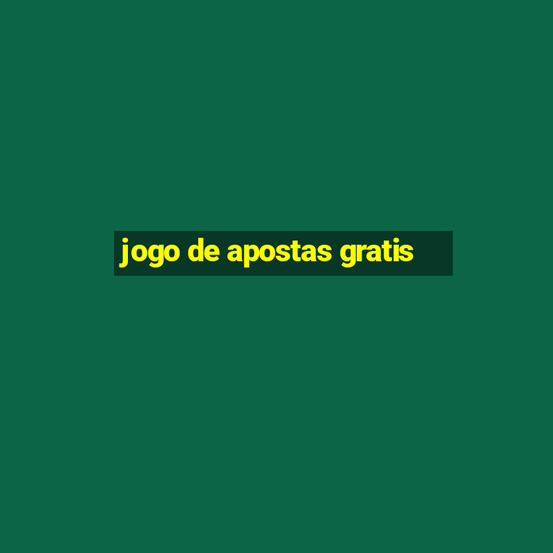 jogo de apostas gratis