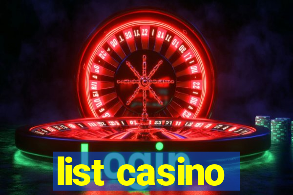 list casino