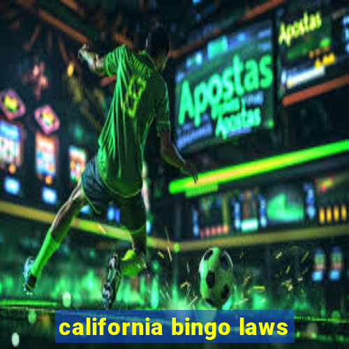 california bingo laws