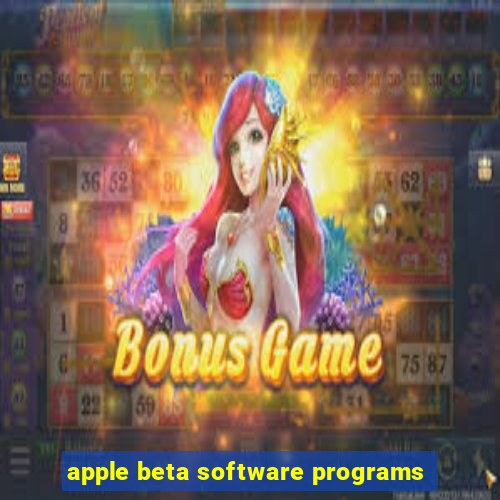 apple beta software programs