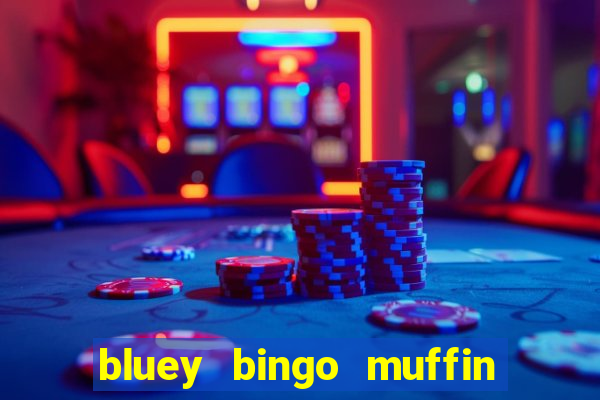 bluey bingo muffin and socks