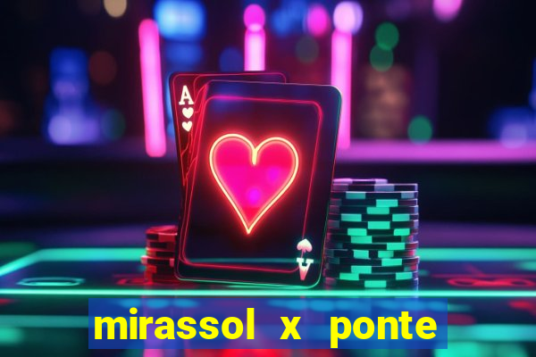 mirassol x ponte preta palpite