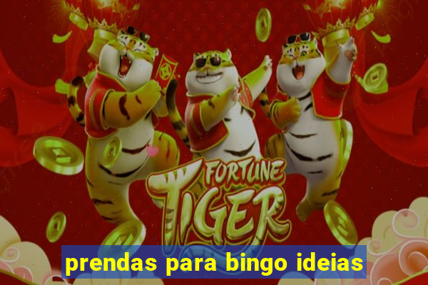 prendas para bingo ideias