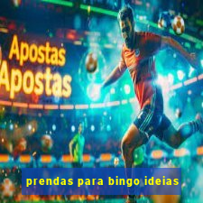 prendas para bingo ideias