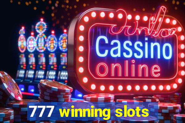 777 winning slots