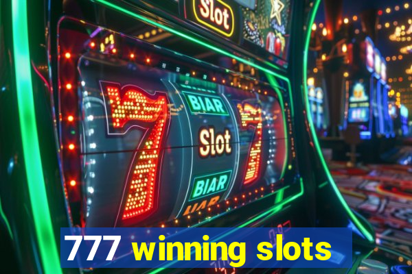 777 winning slots