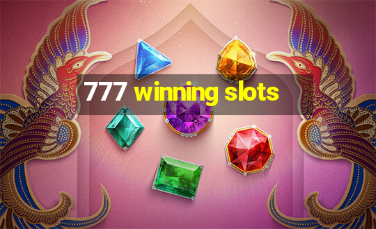 777 winning slots