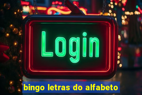 bingo letras do alfabeto