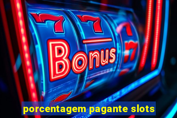 porcentagem pagante slots