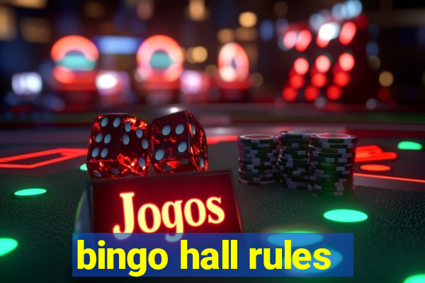 bingo hall rules