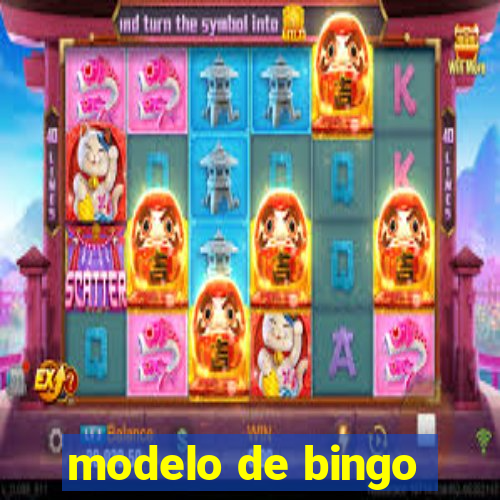 modelo de bingo