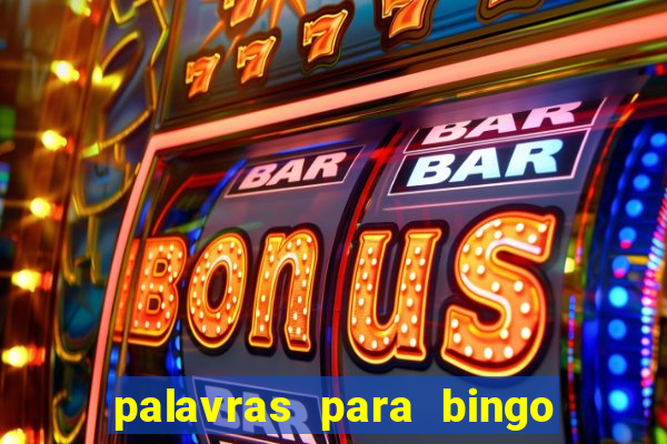 palavras para bingo cha de bebe