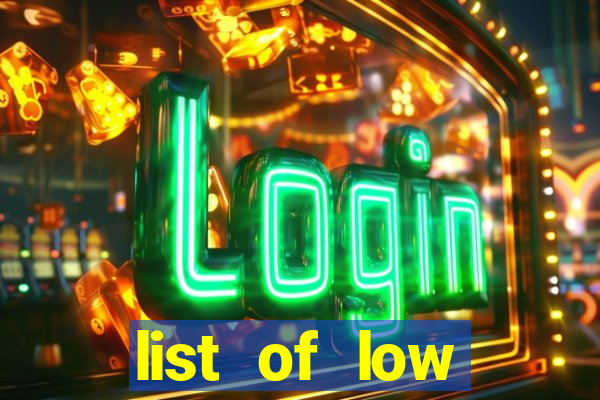 list of low volatility slot machines