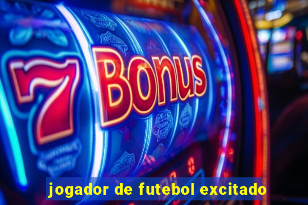 jogador de futebol excitado