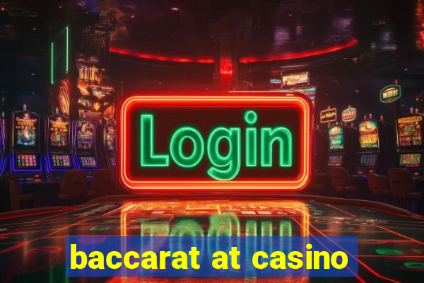 baccarat at casino