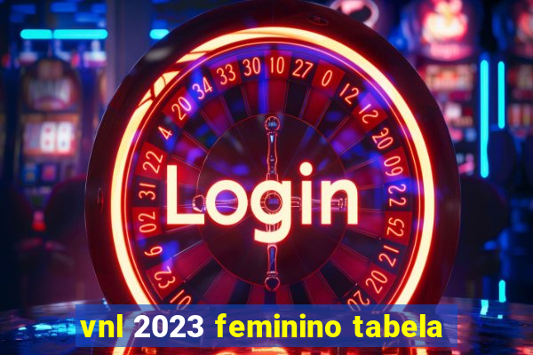 vnl 2023 feminino tabela