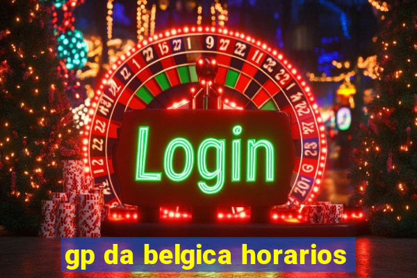 gp da belgica horarios