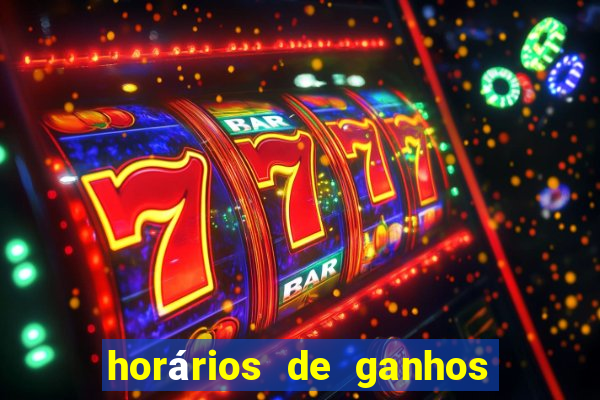 horários de ganhos no fortune tiger