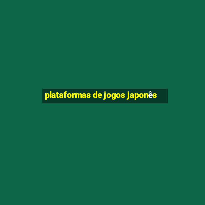 plataformas de jogos japonês