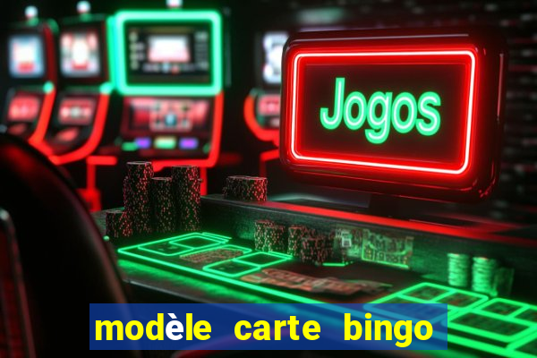 modèle carte bingo quarantaine gratuit