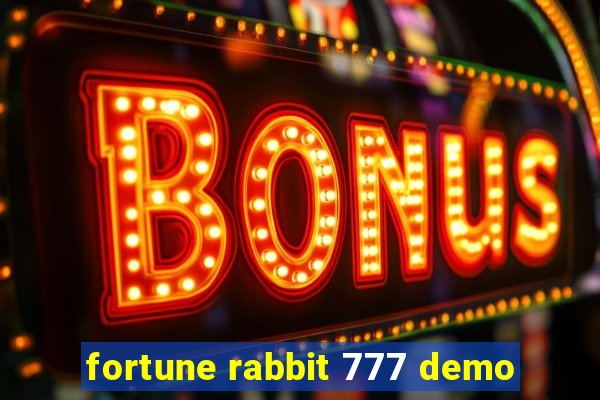 fortune rabbit 777 demo