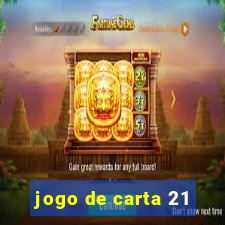 jogo de carta 21