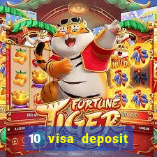 10 visa deposit casinos australia