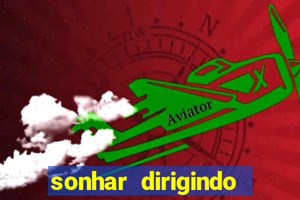 sonhar dirigindo carro jogo do bicho