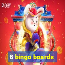 8 bingo boards