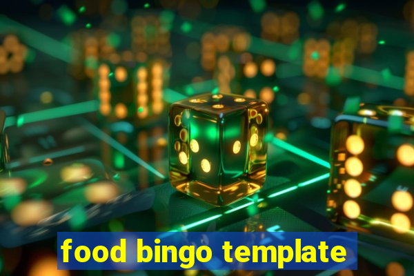 food bingo template