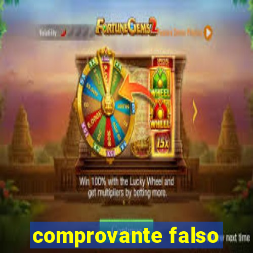 comprovante falso