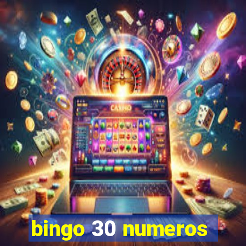 bingo 30 numeros