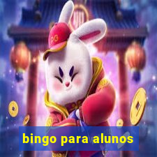 bingo para alunos