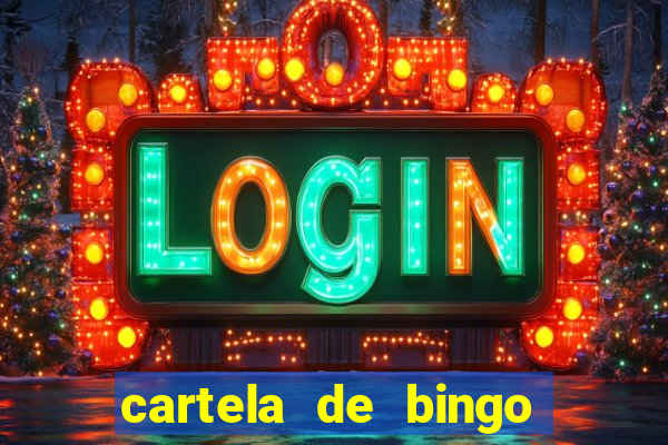 cartela de bingo para educa??o infantil