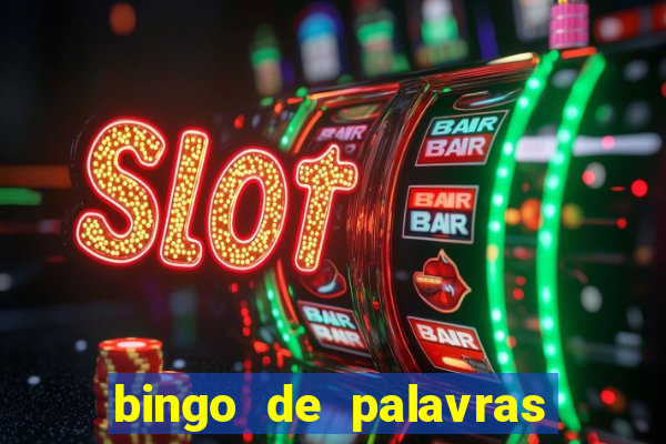 bingo de palavras para o 4 ano