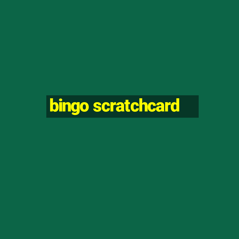 bingo scratchcard