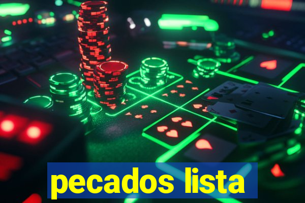 pecados lista