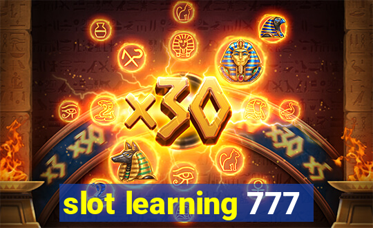 slot learning 777