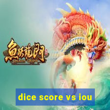 dice score vs iou