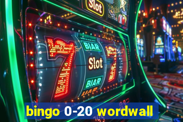 bingo 0-20 wordwall