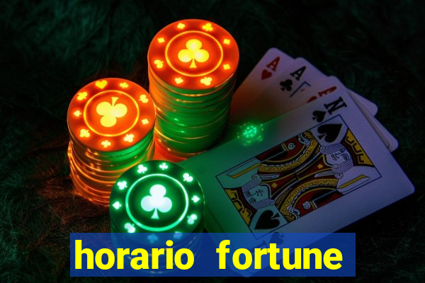 horario fortune tiger hoje