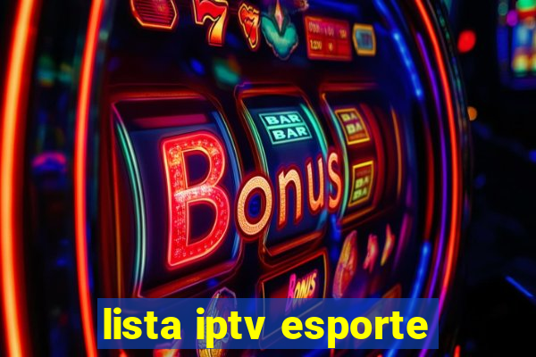 lista iptv esporte