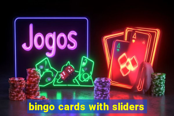 bingo cards with sliders